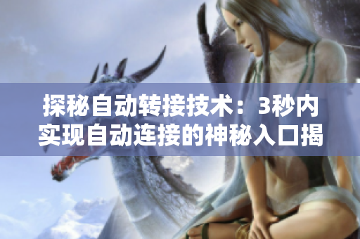 探秘自動轉(zhuǎn)接技術(shù)：3秒內(nèi)實(shí)現(xiàn)自動連接的神秘入口揭秘