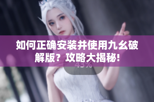 如何正確安裝并使用九幺破解版？攻略大揭秘!