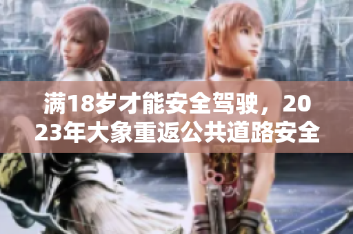滿18歲才能安全駕駛，2023年大象重返公共道路安全指南