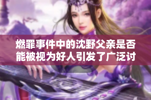 燃罪事件中的沈野父親是否能被視為好人引發(fā)了廣泛討論