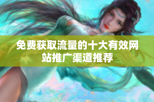 免費(fèi)獲取流量的十大有效網(wǎng)站推廣渠道推薦