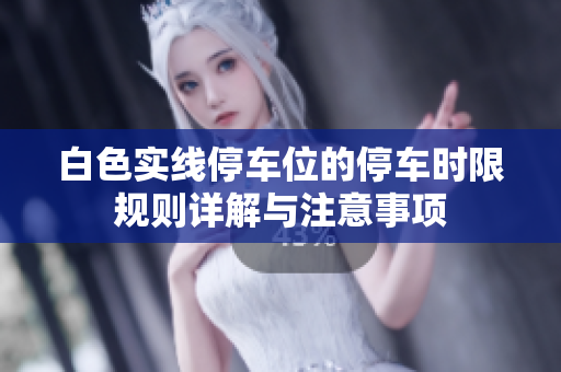 白色實線停車位的停車時限規(guī)則詳解與注意事項